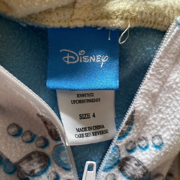 Size 4 footless onesie pajamas. Well loved condition. Super comfy. - Picture 9 of 10